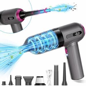 🔥KMM Handheld Car Vacuum Cleaner 4 in 1 16000Pa Air Duster LED BNWT🔥